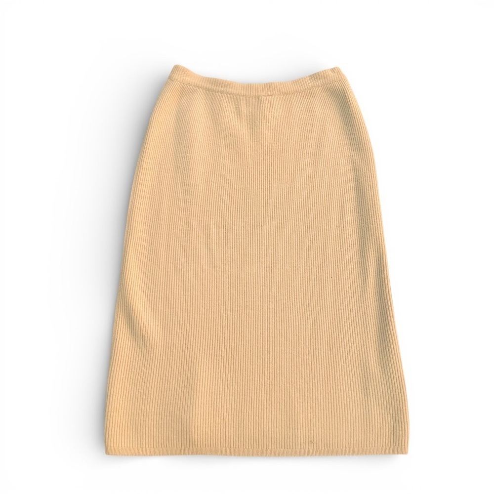 JEANNE PIERRE Beige Pencil Skirt